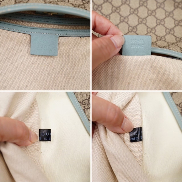 AQ49❤️Gucci GG Supreme Coated Canvas Joy Tote Gucci - Picture 13 of 13